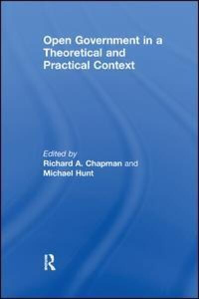 Cover for Michael Hunt · Open Government in a Theoretical and Practical Context (Paperback Book) (2017)