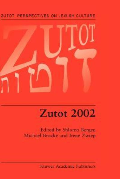 Cover for Zutot 2002 (Zutot: Perspectives on Jewish Culture) (Hardcover Book) (2003)