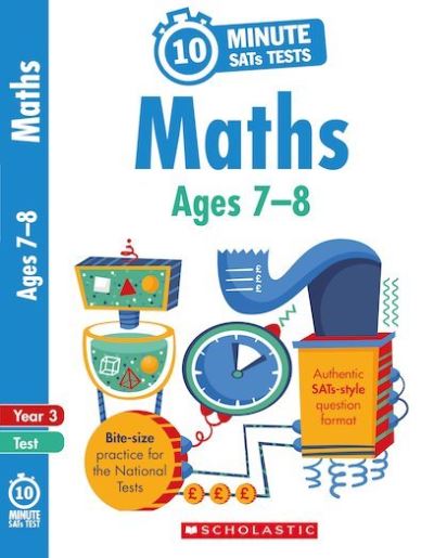 Cover for Paul Hollin · Maths - Ages 7-8 - 10 Minute SATs Tests (Paperback Book) (2018)
