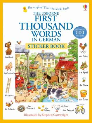 Cover for Heather Amery · First Thousand Words in German Sticker Book - First Thousand Words Sticker Book (Paperback Book) (2014)