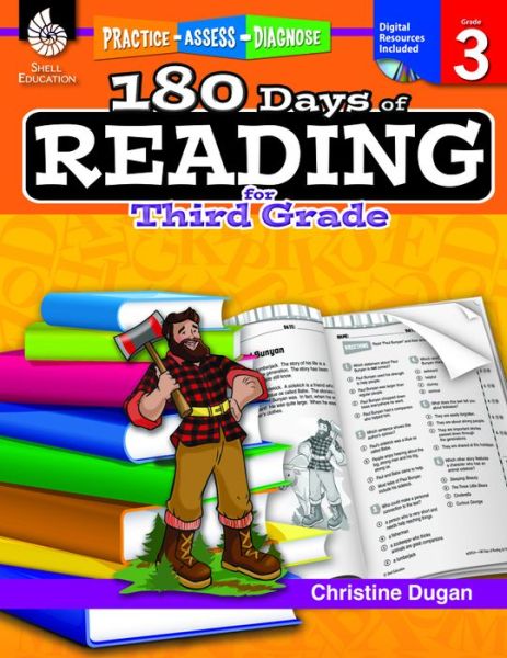 Cover for Christine Dugan · 180 Days of Reading for Third Grade: Practice, Assess, Diagnose - 180 Days of Practice (Paperback Book) [Teacher’s edition] (2013)