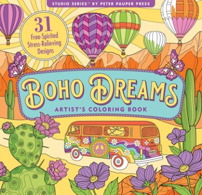 Cover for Inc Peter Pauper Press · Boho Dreams Adult Coloring Book (Buch) (2023)