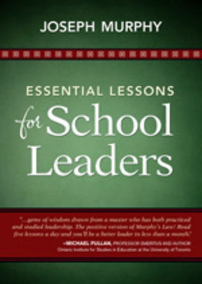 Cover for Joseph F. Murphy · Essential Lessons for School Leaders (Taschenbuch) (2011)