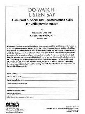 Cover for Quill · Assessment of Social &amp; Communication Skills for Children with Autism (Buch) [Ishing.Com / Do-Watch-Listen-Say edition] (2001)