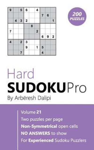 Cover for Arberesh Dalipi · Hard Sudoku Pro (Paperback Book) (2017)