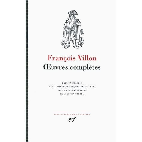 Cover for Francois Villon · Oeuvres completes (Gebundenes Buch) (2014)