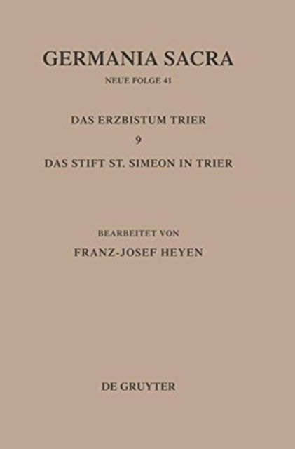 Cover for Franz Josef Heyen · Germania Sacra (Germanica Sacra) (Hardcover Book) (2002)