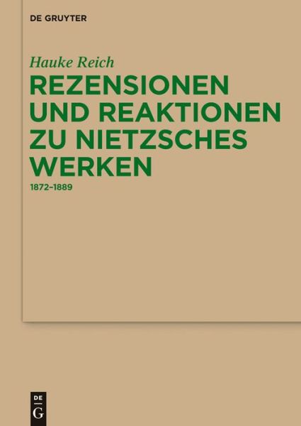 Cover for Reich · Rezensionen und Reaktionen zu Nie (Book) [German edition] (2012)