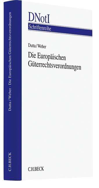 Cover for Dutta · Die Europäischen Güterrechtsveror (Book)