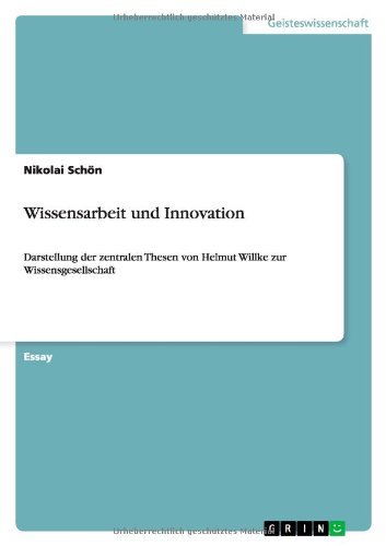 Cover for Schön · Wissensarbeit und Innovation (Book) [German edition] (2011)