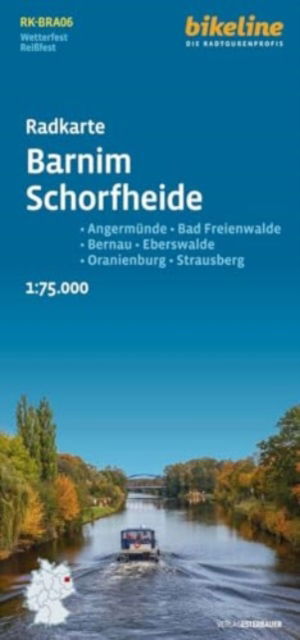 Cover for Barnim / Schorfheide Land cycle map - Radkarten (Map) (2024)