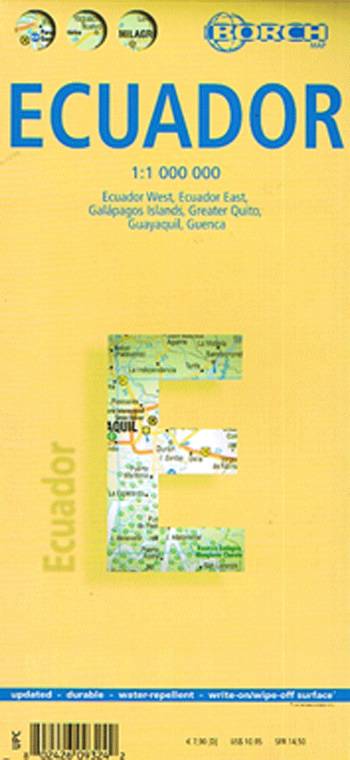 Cover for Berndtson Et Berndtson · Borch Map. Ecuador (Map) (2001)