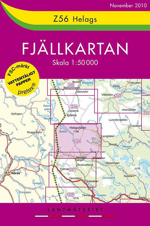Cover for Lantmäteriet · Fjällkartan Z: Helags (Gebundenes Buch) (2011)