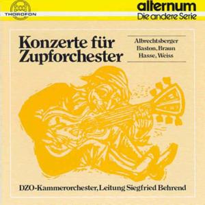 Cover for Albrechtsberger / Behrend / Dzo Chamber Orchestra · Concerts for Zupforchester (CD) (1988)