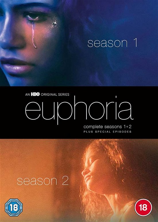 Cover for Euphoria S12 DVD · Euphoria Seasons 1-2 (DVD) (2022)