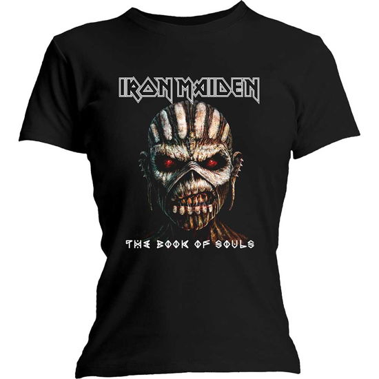 Iron Maiden Ladies T-Shirt: The Book of Souls - Iron Maiden - Produtos - Global - Apparel - 5056170621250 - 