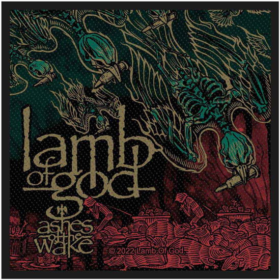 Lamb Of God Standard Woven Patch: Ashes Of The Wake - Lamb Of God - Marchandise -  - 5056365722250 - 