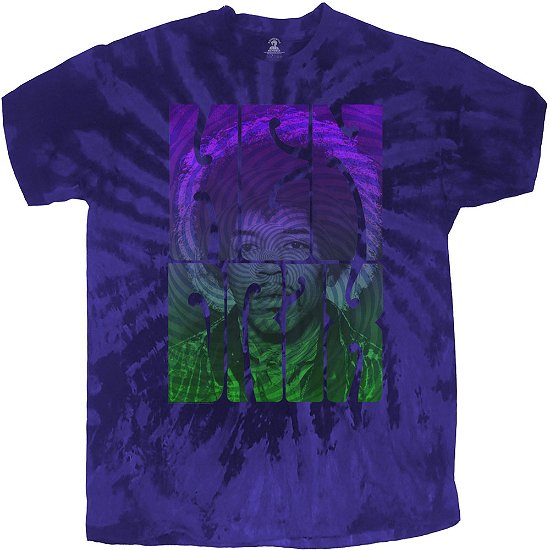 Jimi Hendrix Unisex T-Shirt: Swirly Text (Wash Collection) - The Jimi Hendrix Experience - Merchandise -  - 5056368693250 - 
