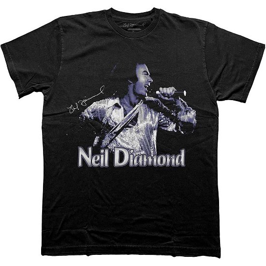 Cover for Neil Diamond · Neil Diamond Unisex T-Shirt: Singing (T-shirt) [size L]