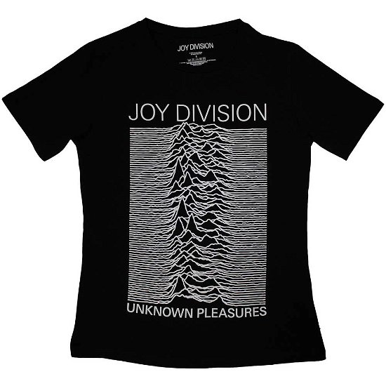Joy Division Ladies T-Shirt: Unknown Pleasures FP - Joy Division - Produtos -  - 5056737215250 - 