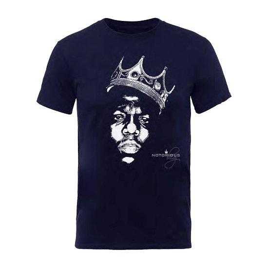 Cover for Notorious B.i.g. · Biggie Crown Face (T-shirt) [size S] [Blue edition] (2018)
