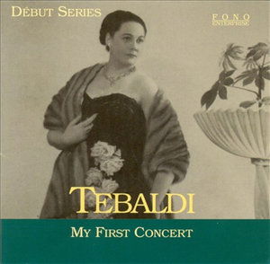 Tebaldi-my First Concert - Tebaldi - Music -  - 8011662919250 - 