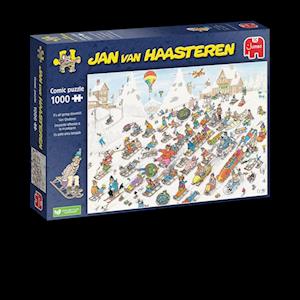 Cover for Jan Van Haasteren · Jan van Haasteren - It's all going downhill 1000bitar (MERCH) (2023)