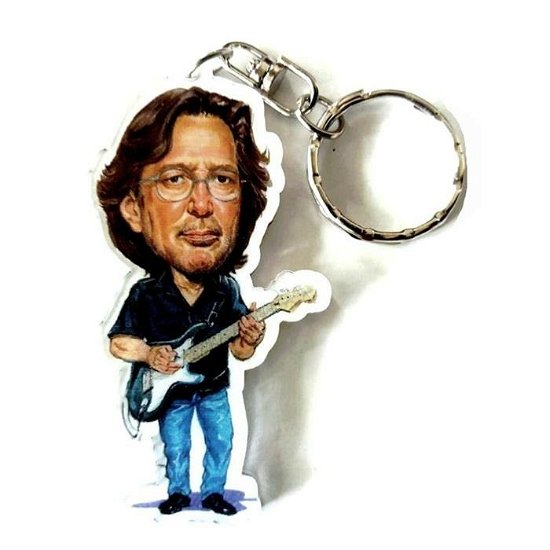 Portachiavi In Acrilico Caricature Music Legends-Eric Clapton - Eric Clapton - Produtos - Music Legends Collection - 8991002040250 - 