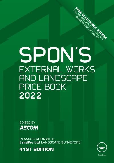 Cover for Aecom · Spon's External Works and Landscape Price Book 2022 - Spon's Price Books (Innbunden bok) (2021)