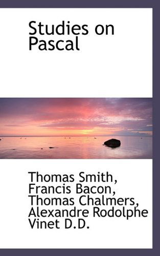 Cover for Thomas Chalmers · Studies on Pascal (Hardcover Book) (2009)