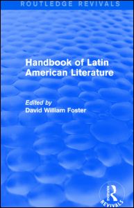 Cover for David William Foster · Handbook of Latin American Literature (Routledge Revivals) - Routledge Revivals (Hardcover Book) (2014)