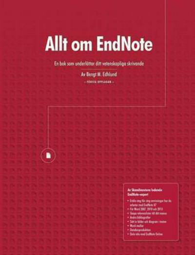 Cover for Bengt Edhlund · Allt Om Endnote (Paperback Book) (2015)