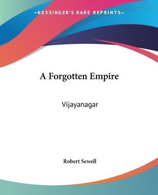 Cover for Robert Sewell · A Forgotten Empire Vijayanagar (Paperback Book) (2004)