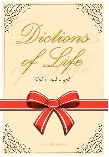 Cover for J De Gershond · Dictions of Life (Paperback Book) (2011)