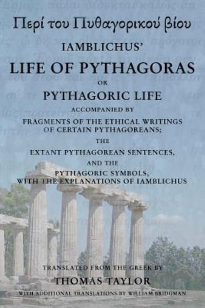 Cover for Thomas Taylor · The Life of Pythagoras, or Pythagoric Life (Taschenbuch) (2016)