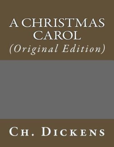 Cover for Ch Dickens · A Christmas Carol (Paperback Book) (2017)