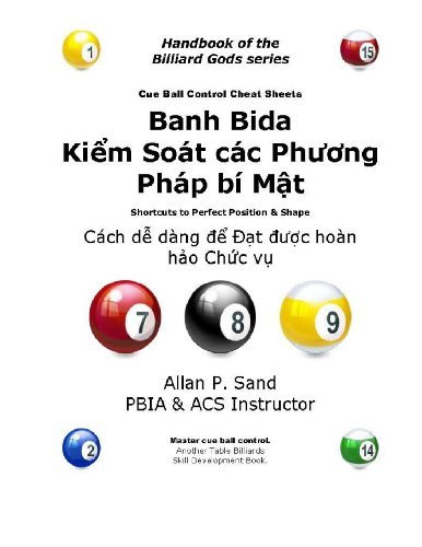 Cue Ball Control Cheat Sheets (Vietnamese): Easy Ways to Perfect Position - Allan P. Sand - Books - Billiard Gods Productions - 9781625050250 - November 26, 2012