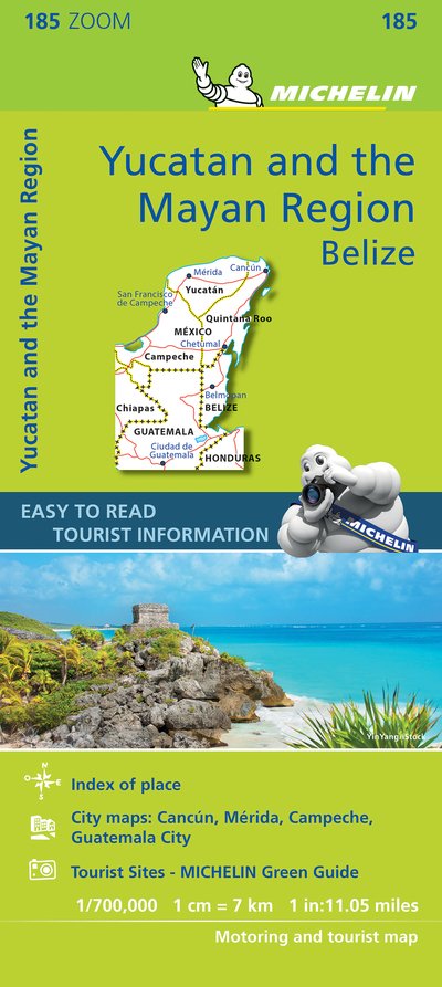 Michelin Zoom: Yucatan & the Mayan Region - Belize - Michelin - Livres - Michelin - 9782067235250 - 1 décembre 2018