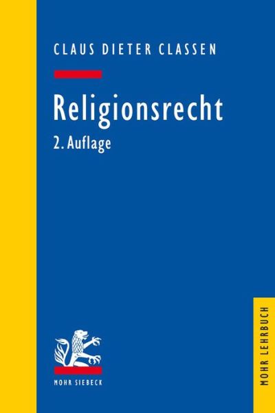 Cover for Classen · Religionsrecht (Book) (2014)