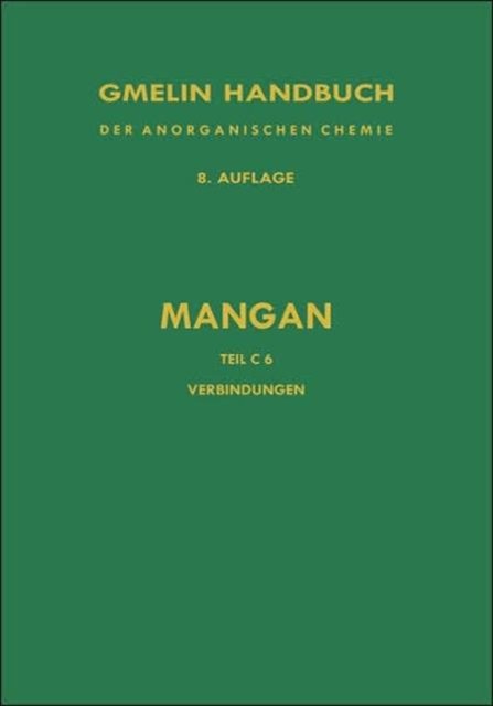 Cover for United Nations · Verbindungen Des Mangans Mit Schwefel, Selen Und Tellur (Gebundenes Buch) (1976)