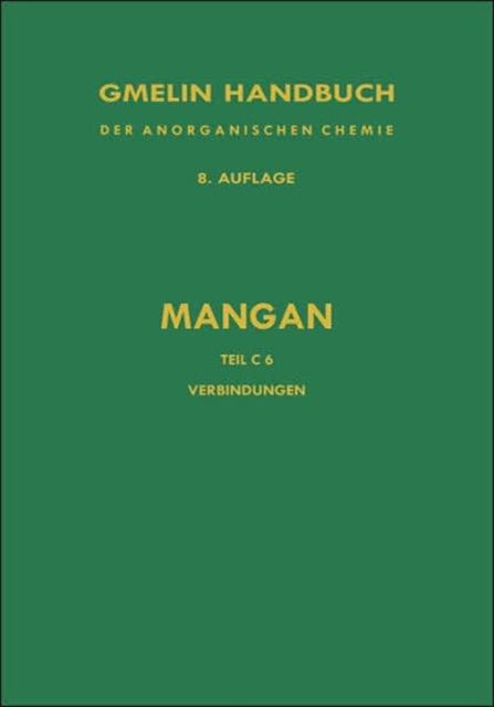 Cover for United Nations · Verbindungen Des Mangans Mit Schwefel, Selen Und Tellur (Hardcover bog) (1976)