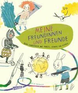 Cover for Nele Palmtag · Meine Freundinnen und Freunde - zum Eintragen mit Pinsel, Stempel, Kleber (Hardcover Book) (2022)