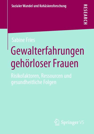 Cover for Fries · Gewalterfahrungen gehoerloser Frauen (Book) (2020)