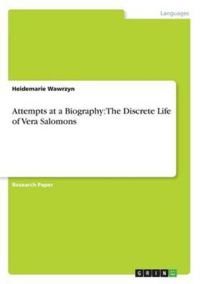 Cover for Wawrzyn · Attempts at a Biography: The Di (Book)