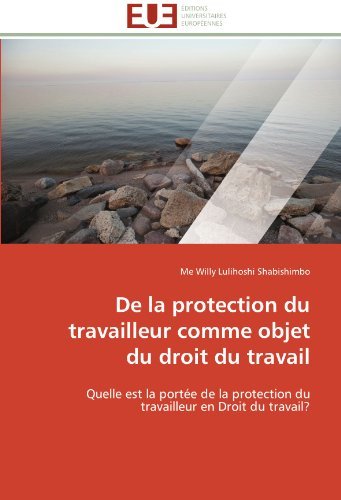 Cover for Me Willy Lulihoshi Shabishimbo · De La Protection Du Travailleur Comme Objet Du Droit Du Travail: Quelle Est La Portée De La Protection Du Travailleur en Droit Du Travail? (Pocketbok) [French edition] (2018)