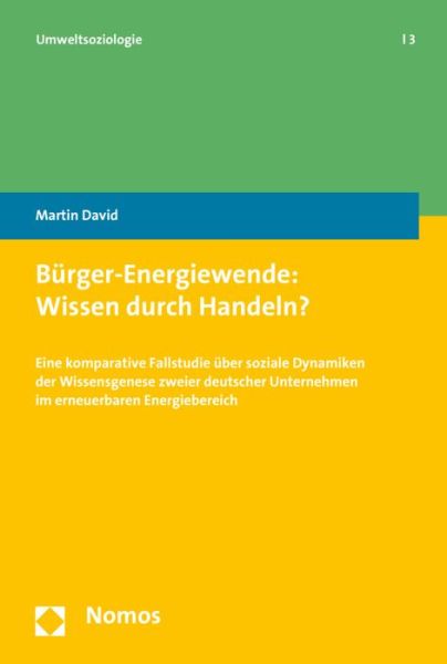 Cover for David · Bürger-Energiewende: Wissen durch (Buch) (2016)