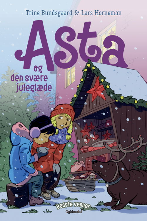 Cover for Trine Bundsgaard · Bedste venner: Bedste venner 10 - Asta og den svære juleglæde (Indbundet Bog) [2. udgave] (2020)