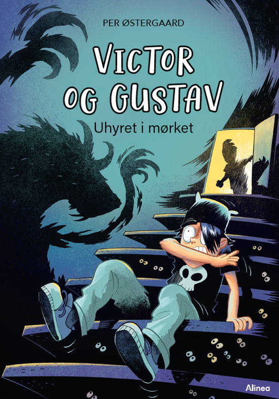 Cover for Per Østergaard · Læseklub: Victor og Gustav - Uhyret i mørket, Grøn Læseklub (Gebundesens Buch) [1. Ausgabe] (2023)