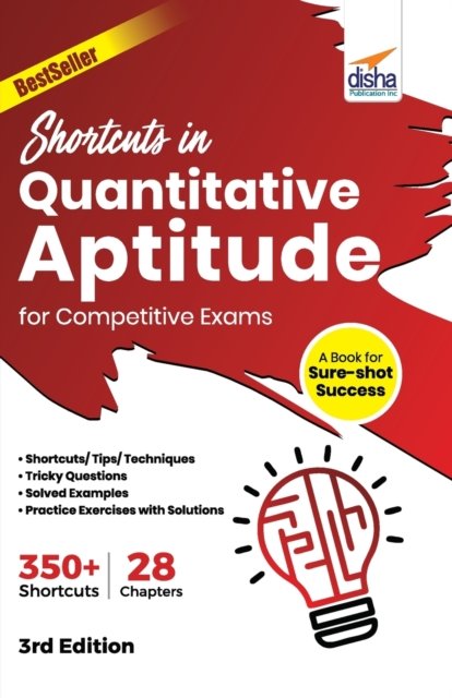 Cover for Disha Experts · Shortcuts in Quantitative Aptitude for Competitive Exams 3rd Edition (Paperback Bog) [3 Revised edition] (2021)