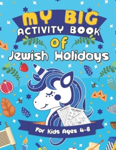 Cover for Pink Crayon Coloring · My Big Activity Book of Jewish Holidays (Paperback Book) (2020)